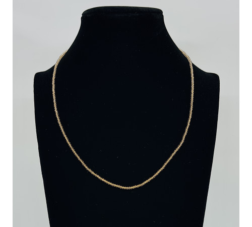 Бусы-чокер ювелирное стекло шампань 2мм