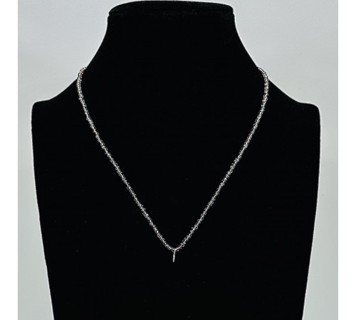 Бусы-чокер ювелирное стекло раух топаз 2мм - 44см