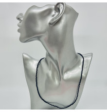 Бусы-чокер ювелирное стекло кионит 2мм - 44 см