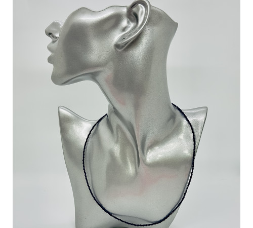 Бусы-чокер ювелирное стекло кионит 2мм - 46см