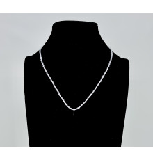 Бусы-чокер циркон светлый аметист 2мм