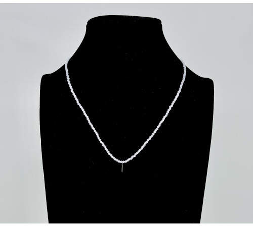 Бусы-чокер циркон светлый аметист 2мм