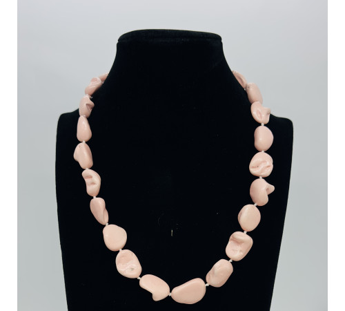 Бусы майорка розовый 15-16*17-23мм