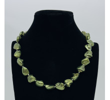 Бусы майорка зеленый 10-17*11-22мм