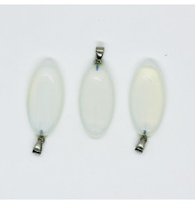 Кулон лунный камень синтетический овал 20*40мм