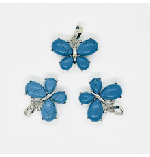 Кулон бабочка берюза 30*22мм