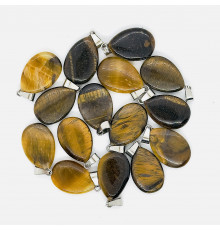 Кулон капля тигровый глаз 16*23мм