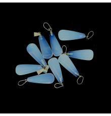 Кулон капля лунный камень синтетический 10*25мм