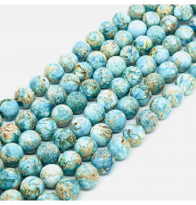 Нить варисцит голубой шар 20мм
