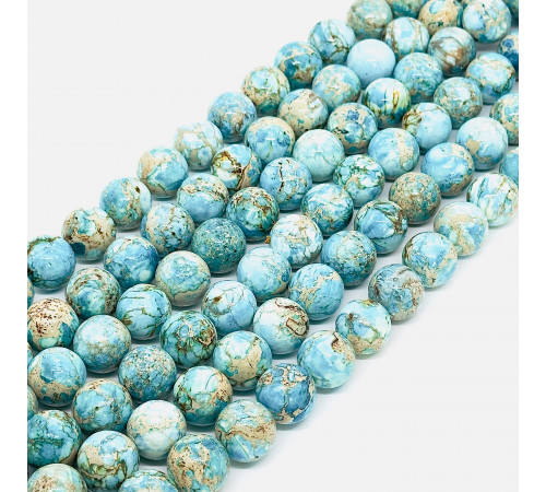 Нить варисцит голубой шар 20мм