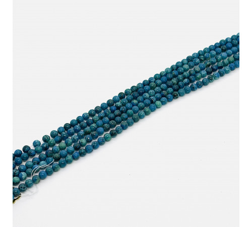 Нить варисцит синий шар 6мм