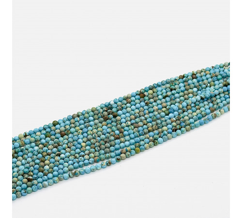 Нить варисцит голубой шар 4мм