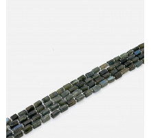 Нить лабрадор серый цилиндр 7*13мм