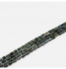 Нить лабрадор серый цилиндр 7*13мм