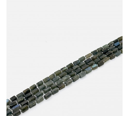 Нить лабрадор серый цилиндр 7*13мм