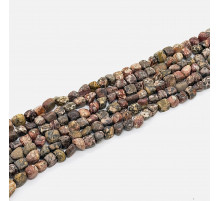 Нить яшма кружевная окат 11*11мм