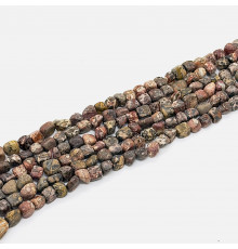 Нить яшма кружевная окат 11*11мм