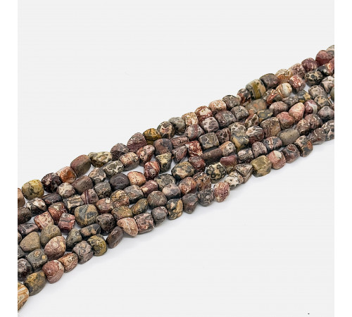 Нить яшма кружевная окат 11*11мм