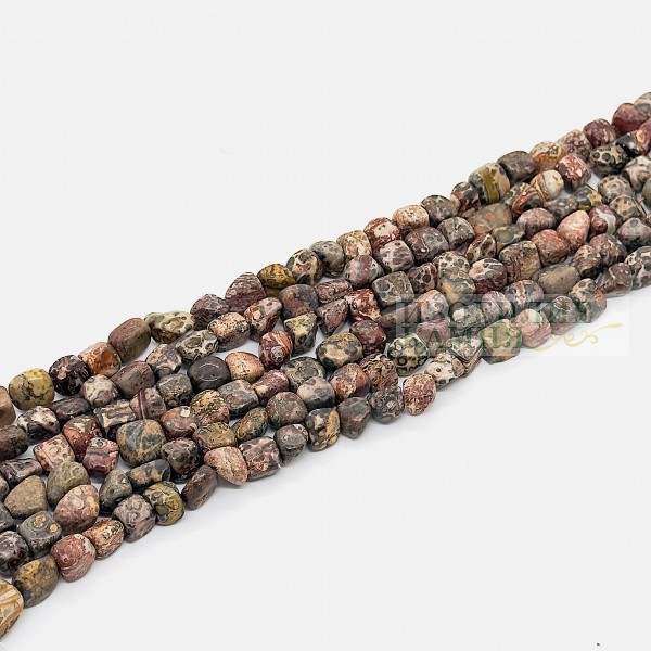 Нить яшма кружевная окат 11*11мм