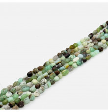 Нить хризопраз зеленый окат 8*13мм