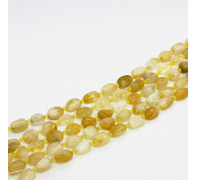 Нить цитрин желтый окат 11*15мм