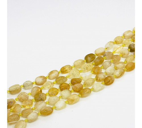 Нить цитрин желтый окат 11*15мм