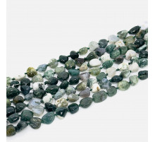 Нить яшма халцедон окат 6*13мм