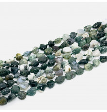 Нить яшма халцедон окат 6*13мм