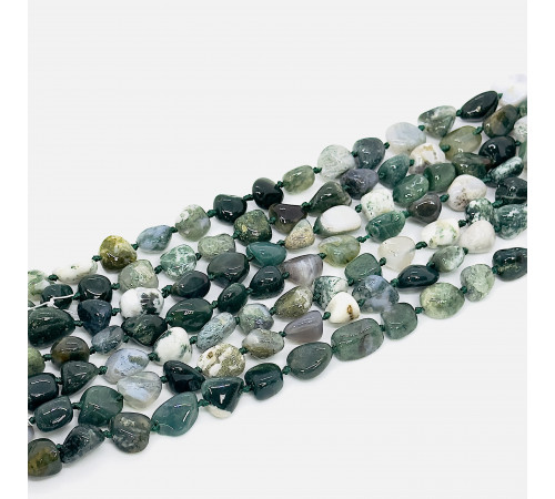 Нить яшма халцедон окат 6*13мм