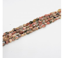 Нить родохрозит розовый окат 8*13мм