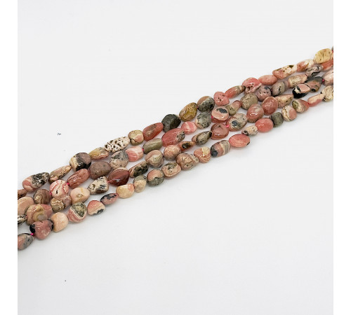 Нить родохрозит розовый окат 8*13мм