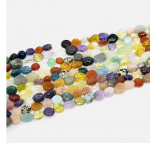 Нить самоцвет микс окат 13*15мм