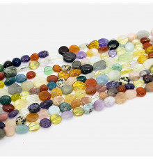 Нить самоцвет микс окат 13*15мм