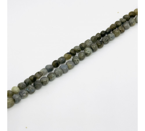 Нить лабрадор серый окат 10*10мм