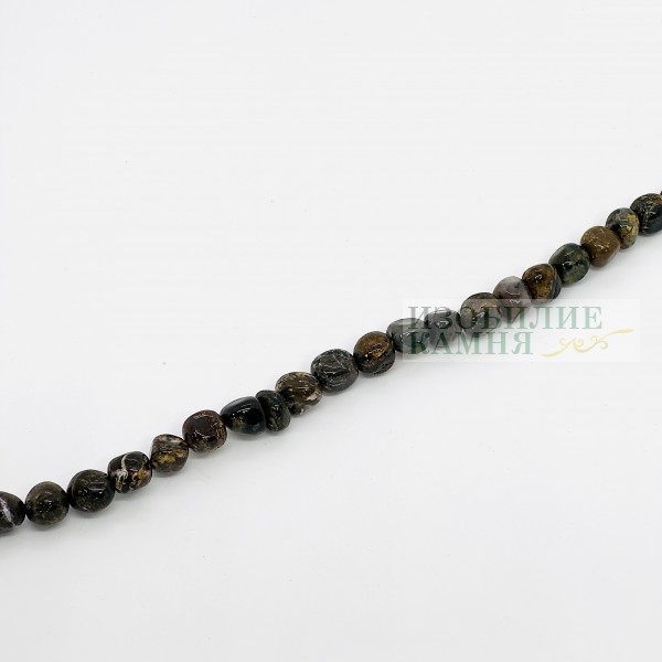 Нить яшма окат 10*10мм