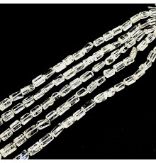 Нить горный хрусталь цилиндр 9*15мм