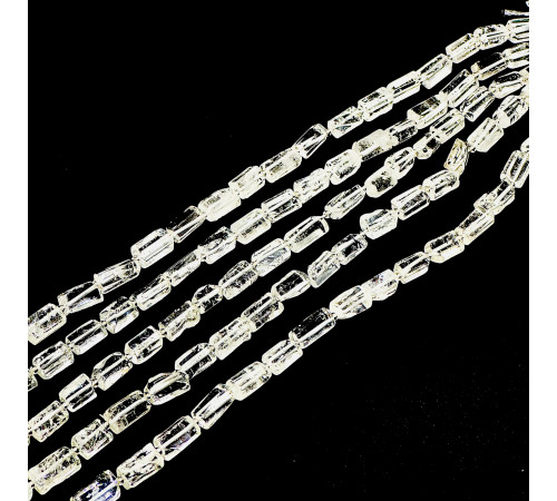 Нить горный хрусталь цилиндр 9*15мм