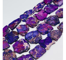 Нить варисцит фиолетовый фриформ 34-36*34-41мм