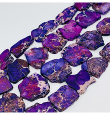 Нить варисцит фиолетовый фриформ 34-36*34-41мм