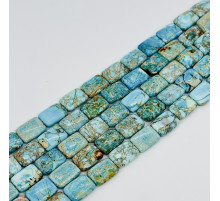 Нить варисцит светло голубой прямоугольник 13*18мм