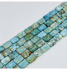 Нить варисцит светло голубой прямоугольник 13*18мм