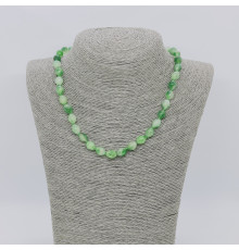 Бусы агат тонированный зеленый ромб 8*10мм