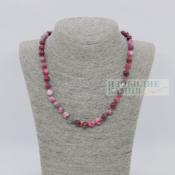 Бусы кварц турмалин шар 8мм