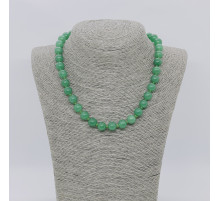 Бусы кварц зеленый шар 10мм