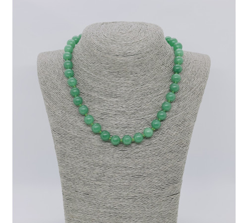 Бусы кварц зеленый шар 10мм