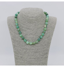 Бусы агат зелый шар 10мм