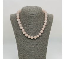 Бусы кварц розовый шар 12мм