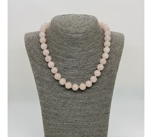 Бусы кварц розовый шар 12мм