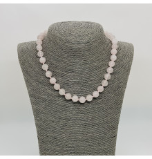 Бусы кварц розовый шар 10мм