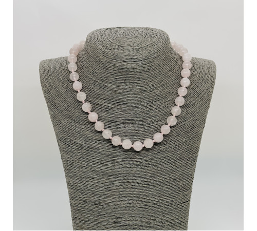 Бусы кварц розовый шар 10мм